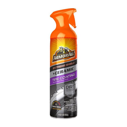 Emery Jensen ceramic tire coating in a 16oz bottle, designed for wheel care and tire protection, with a sleek black cap and label.