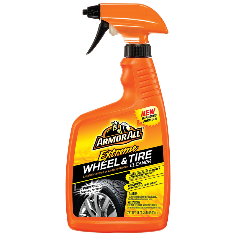 Emery Jensen CLEANR Wheel 24 oz bottle for wheel care and cleaning, featuring a white cap and label on a gray background.