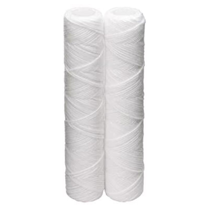 Two Emery Jensen CW-F whole house filter cartridges for clean, filtered water in your home plumbing system.