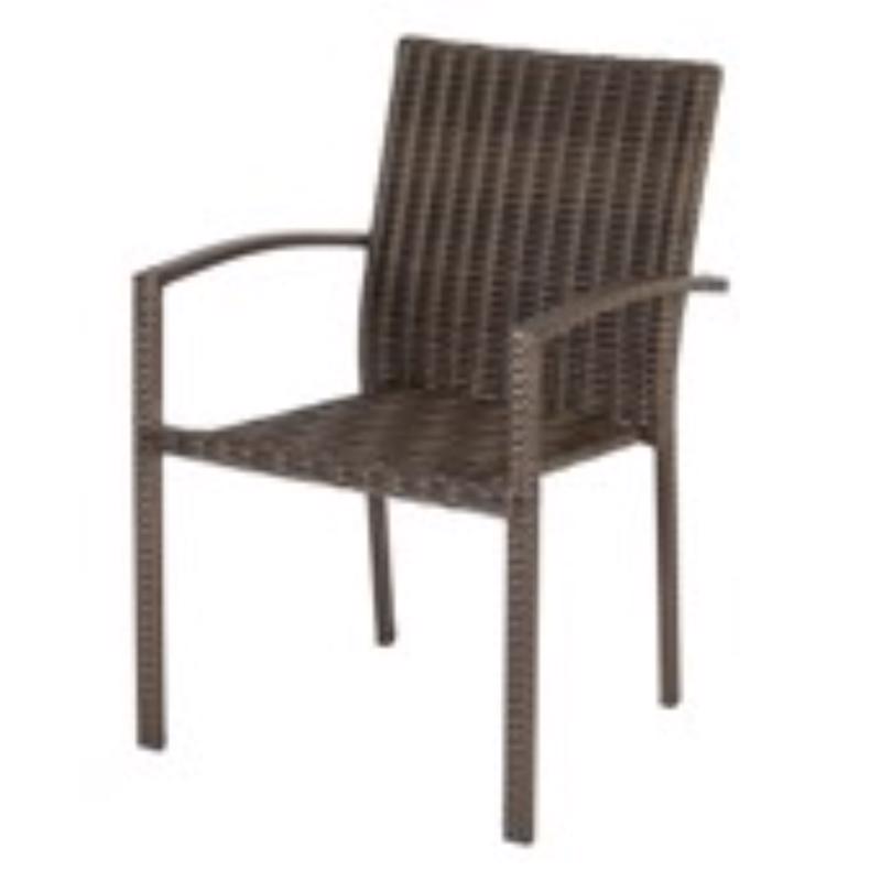 Emery Jensen wicker furniture chair with woven design, 34.65-inch tall, featuring a natural wicker finish and comfortable seating.