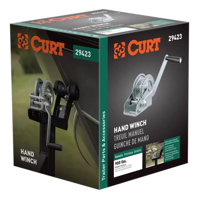 Emery Jensen hand winch CLR Zinc 900# for manual lifting and pulling, featuring durable zinc coating and sturdy construction.