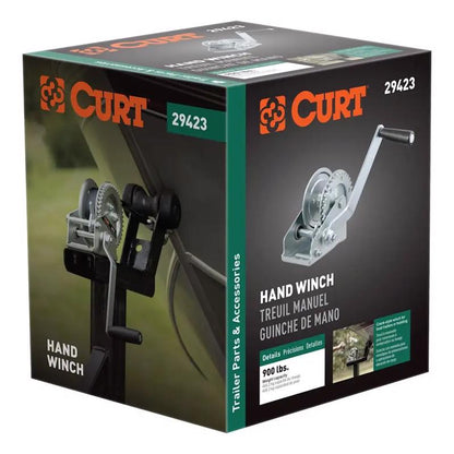 Emery Jensen hand winch CLR Zinc 900# for manual lifting and pulling, featuring durable zinc coating and sturdy construction.