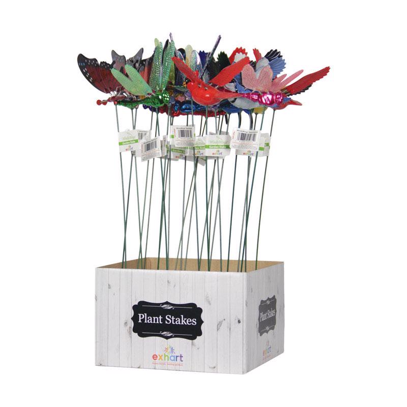 Set of 24 Emery Jensen 4-inch Windywings windchimes with colorful metal tubes hanging from a decorative top.