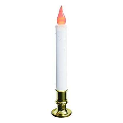 Emery Jensen 9-inch LED window candle with flickering flame, designed for window display and decorative lighting.