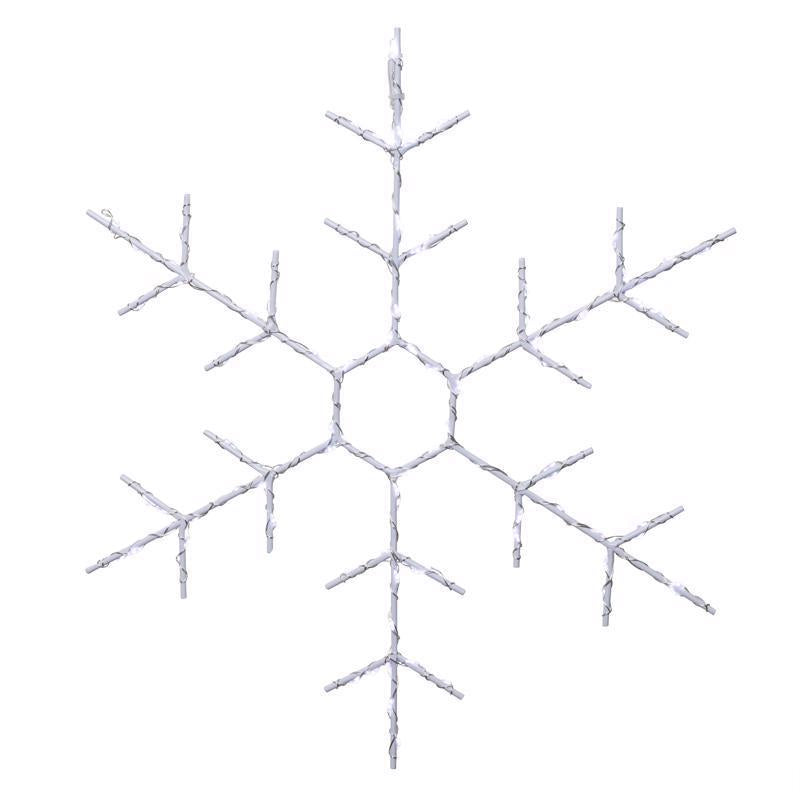 Emery Jensen 14-inch LED window silhouette snowflake decoration for festive home holiday decor.