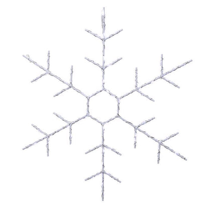 Emery Jensen 14-inch LED window silhouette snowflake decoration for festive home holiday decor.