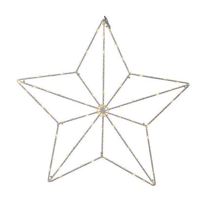 Emery Jensen 15-inch LED window silhouettes featuring star design, decorative window light for festive or seasonal decor.