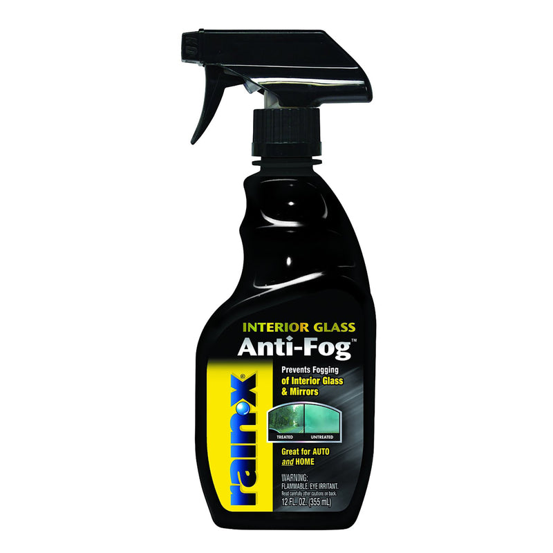 Emery Jensen anti-fog windshield cleaner treatment in 12oz bottles, pack of 6, for clear, fog-free automotive glass.