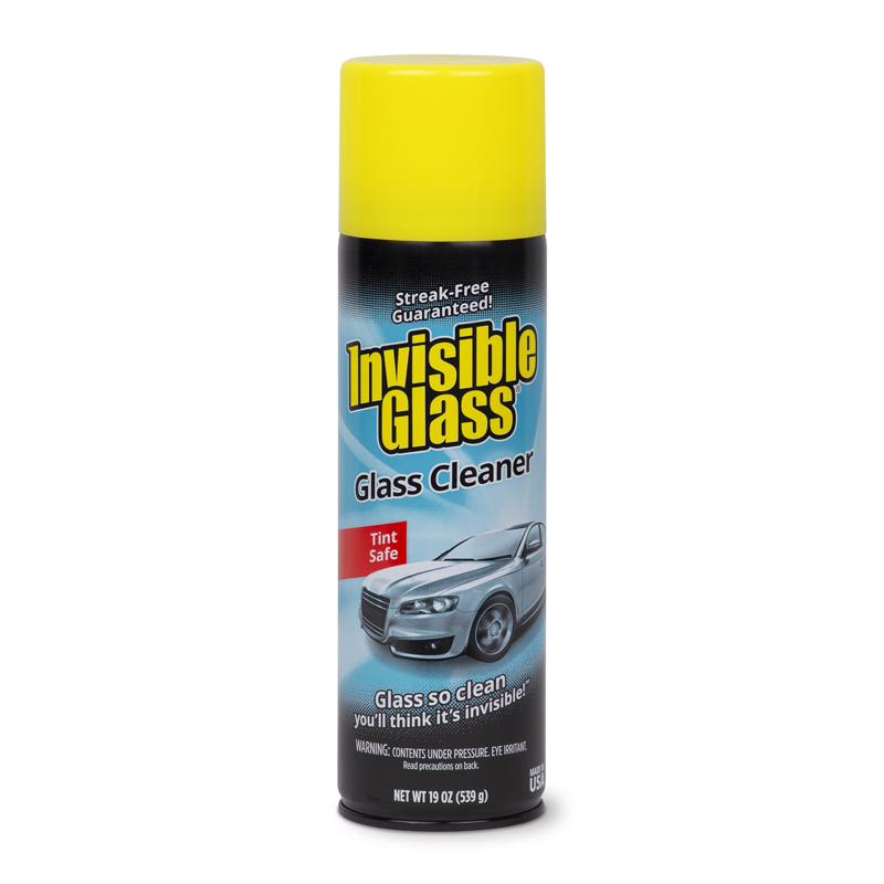 Emery Jensen Invisible Glass 19oz windshield cleaner and treatment bottle for clear, streak-free vehicle windows.