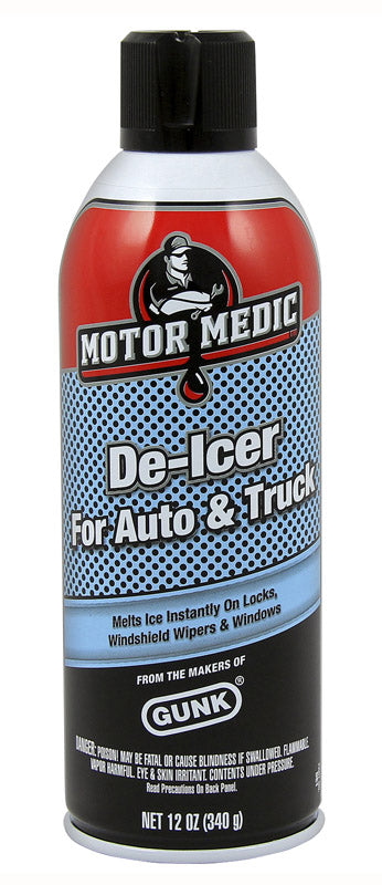 Emery Jensen MotorMedic 12oz windshield wash antifreeze deicer spray bottles, pack of 12, for vehicle winter safety.