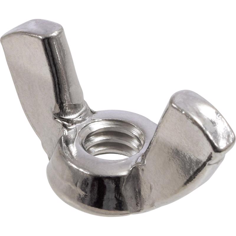 Emery Jensen 1/2-13 stainless steel wing nut for fast, secure fastening with ergonomic wing design, shown on white background.