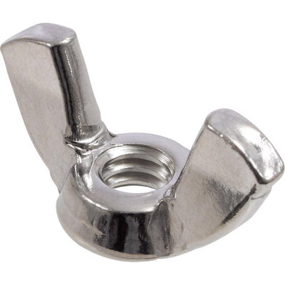 Emery Jensen 1/2-13 stainless steel wing nut for fast, secure fastening with ergonomic wing design, shown on white background.