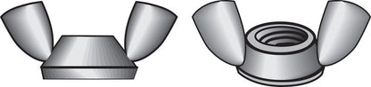 Emery Jensen wing nuts CF Z 8-32, metal fasteners with wing-shaped grips for easy hand tightening and loosening.