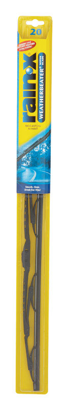 Emery Jensen RainX WB 20-inch wiper blade installed on a vehicle for clear windshield visibility.