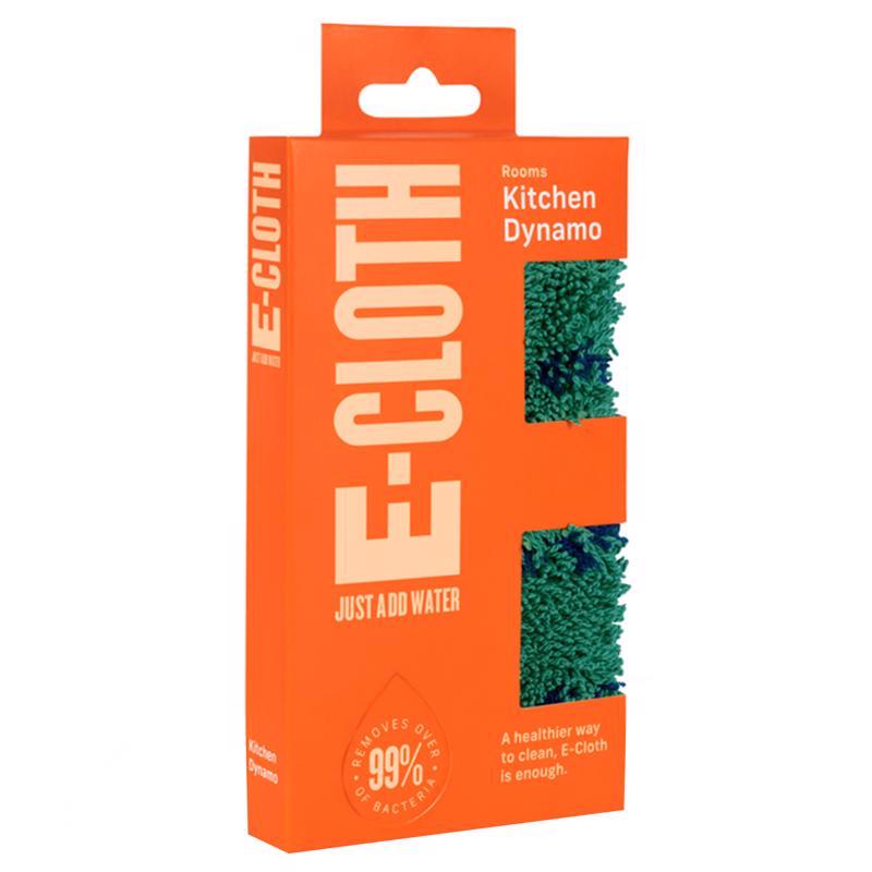 Set of five Emery Jensen kitchen cleaning cloths, wiping rags for kitchen cleaning and surface wiping.