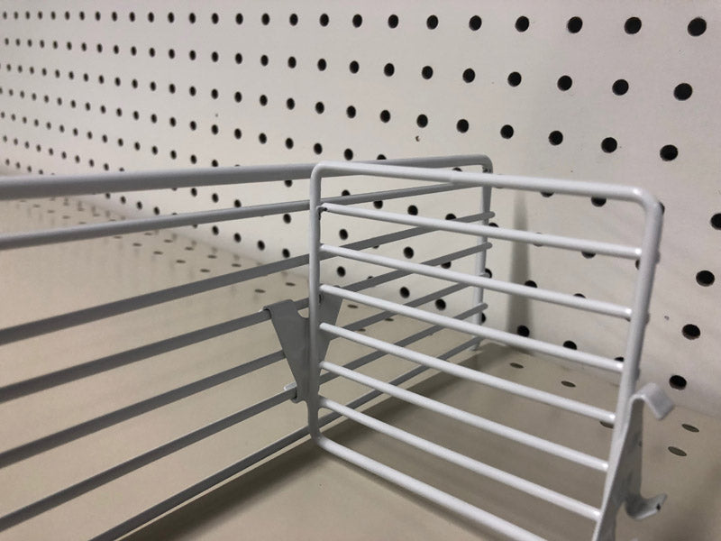 Emery Jensen wire binning storage bin with gray finish, part of the WIR BN CRS DVDR3X4GY10PK series, for organizing small parts.