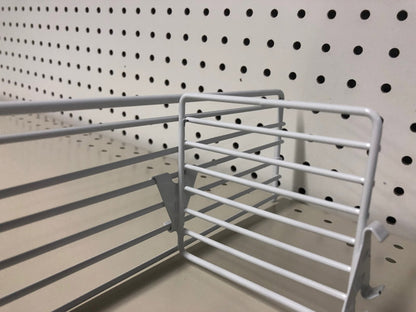Emery Jensen wire binning storage bin with gray finish, part of the WIR BN CRS DVDR3X4GY10PK series, for organizing small parts.