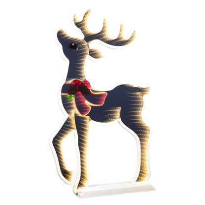 Emery Jensen wire deer sculpture, decorative metal animal with intricate wire details, perfect for rustic or holiday decor.