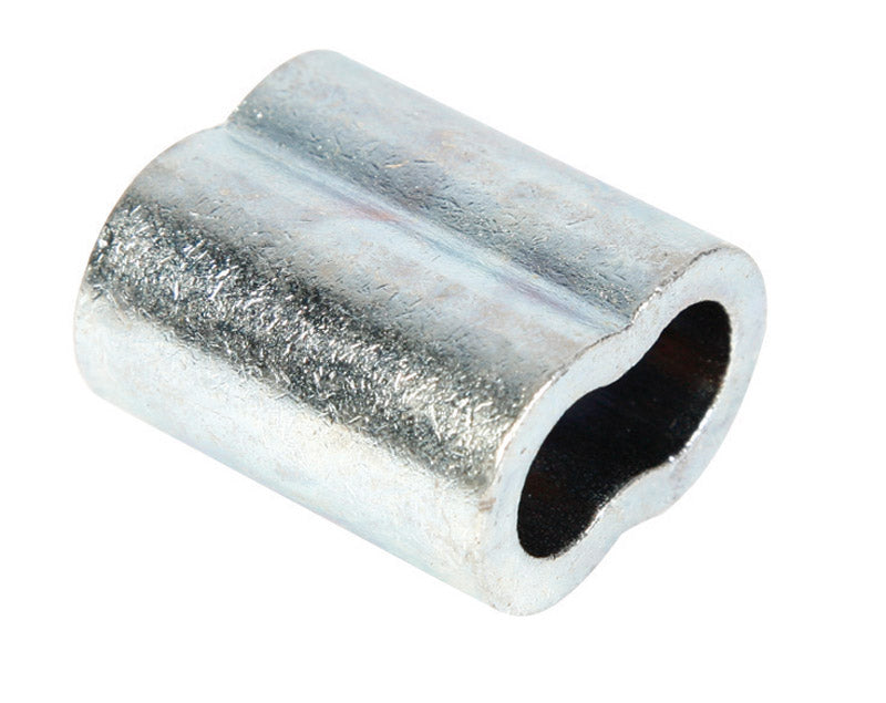 Emery Jensen CALBE Sleeve 3/16" Aluminum Wire Rope Clips for secure cable fastening, shown in a close-up image.
