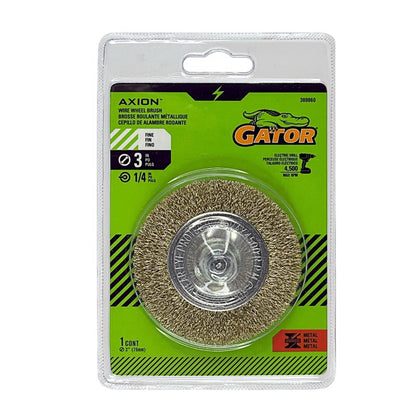 WIRE WHEEL BRUSH FINE 3"