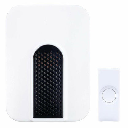 DOOR CHIME KT WRLS Bk/wh