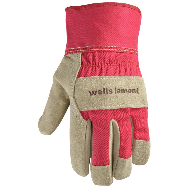 Emery Jensen women's leather work gloves in medium size, durable and comfortable for outdoor or industrial tasks.