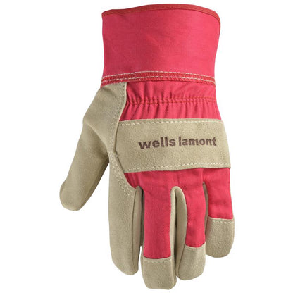 Emery Jensen women's leather work gloves in medium size, durable and comfortable for outdoor or industrial tasks.