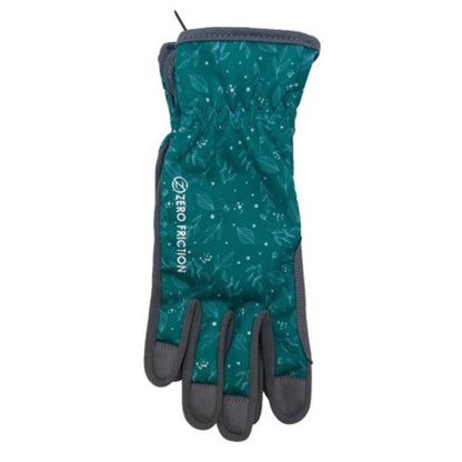 Emery Jensen women's work gardening gloves in green, lightweight and durable for outdoor gardening tasks.