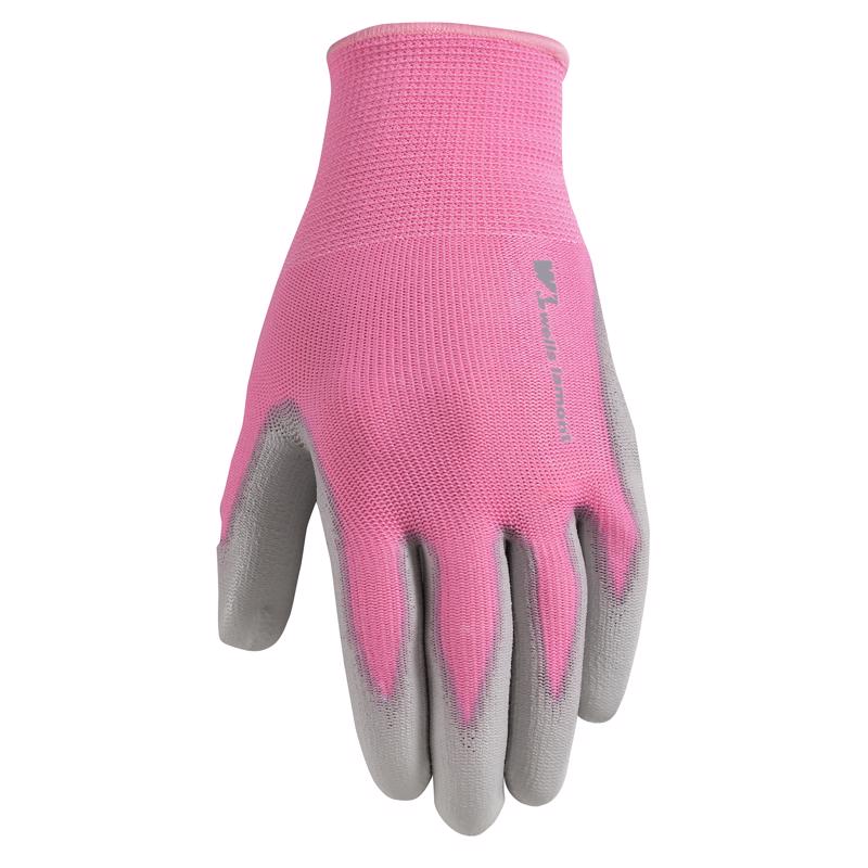 Emery Jensen women's work and garden gloves, grip gloves for women, size small, one pair, durable fabric for gardening and work tasks.