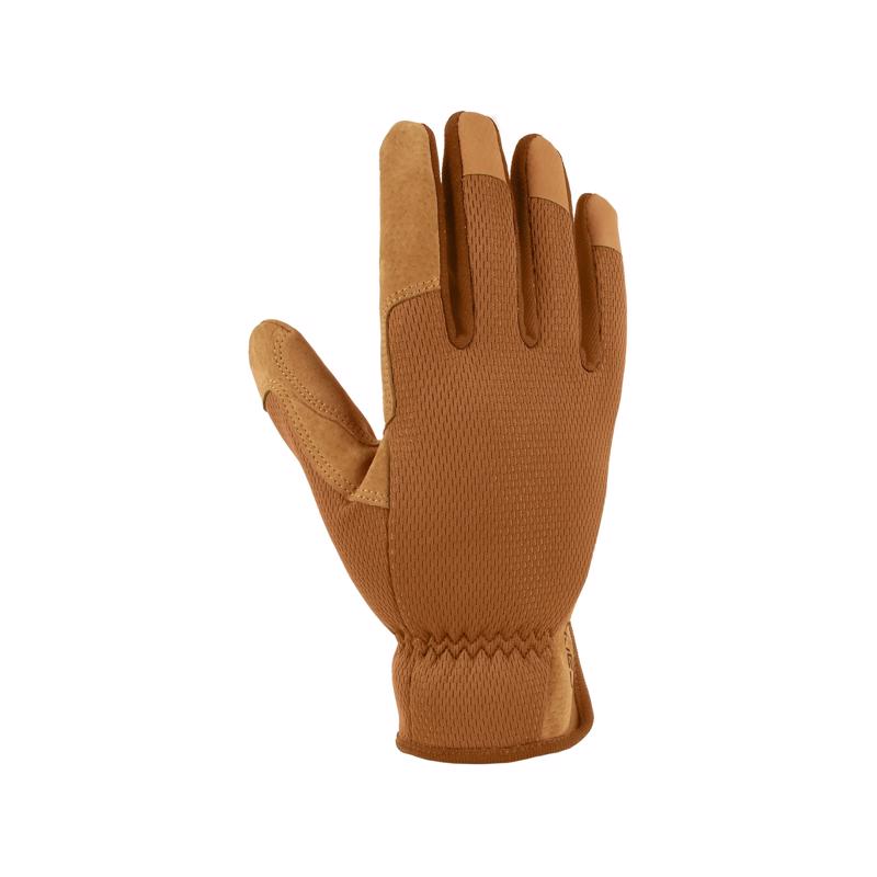 Emery Jensen women's work garden gloves with safety cuffs, designed for protection and durability during gardening tasks.
