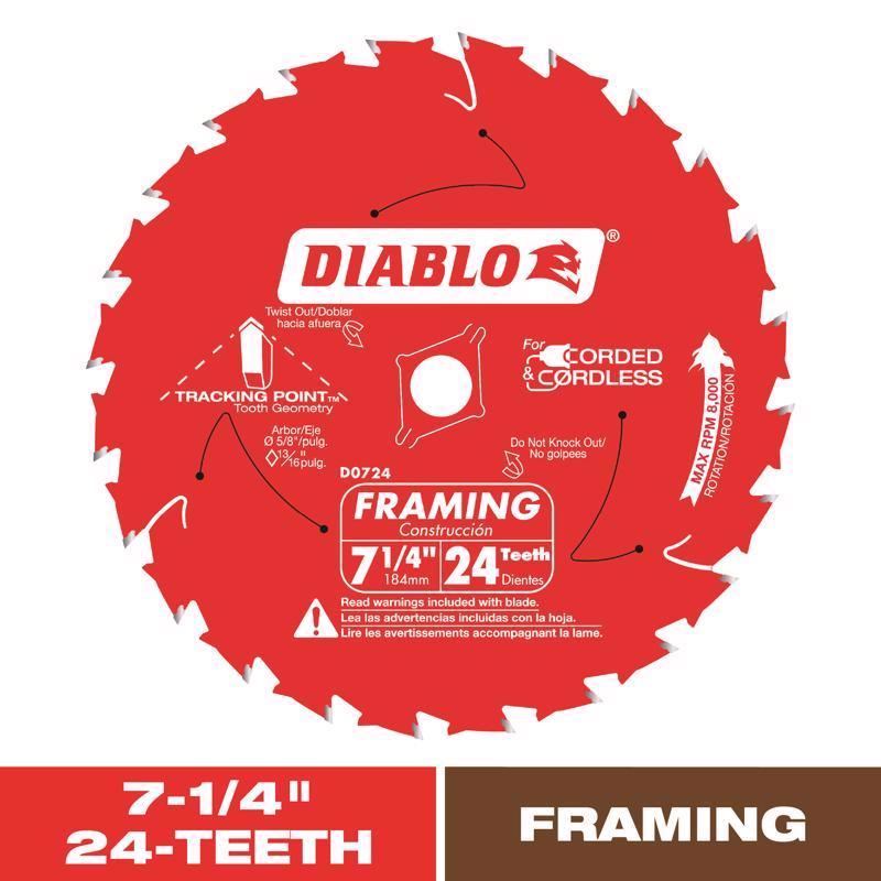DIAB BLD 7-1/4"X24T BULK - Pack of 10