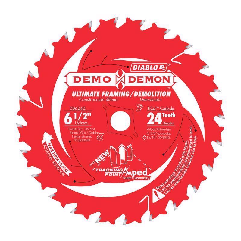 Set of 10 Emery Jensen DIAB DD 6-1/2-inch wood blades with 24 teeth for precise woodworking projects.