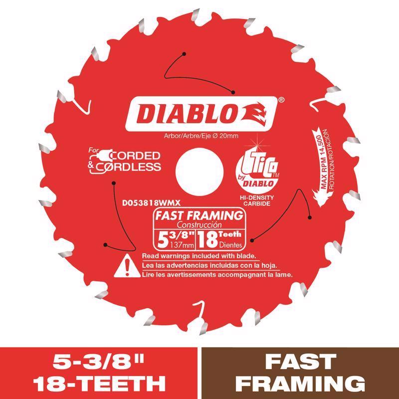 DIAB SAW BLD 5-3/8"X18T