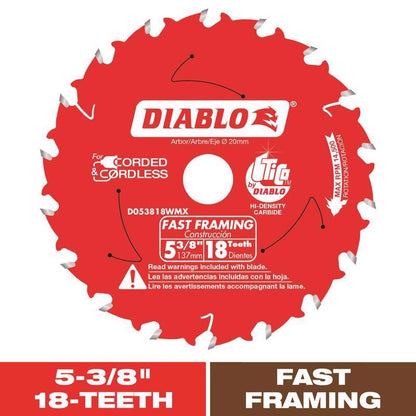 DIAB SAW BLD 5-3/8"X18T