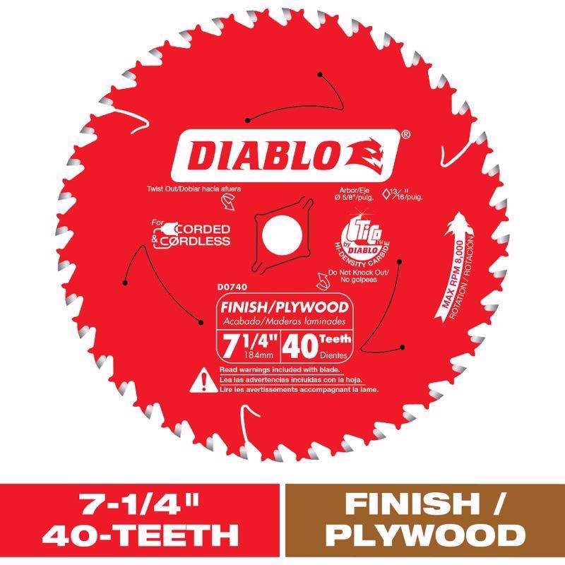 DIAB SAW BLD 7-1/4"X40T - Pack of 10
