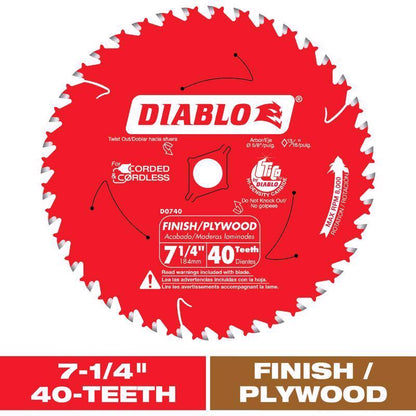 DIAB SAW BLD 7-1/4"X40T - Pack of 10