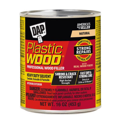 PLASTIC WOOD FILLER 16OZ - Pack of 12