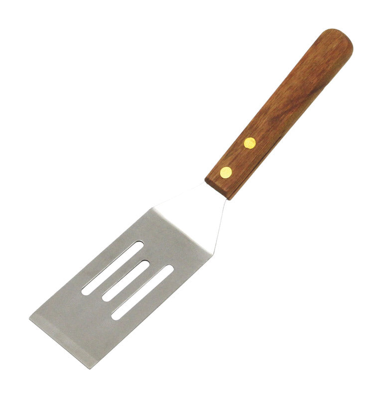 Emery Jensen 8-inch wood handle cookie spatula from SLOTTD, with a flat metal blade ideal for baking and cookie handling.