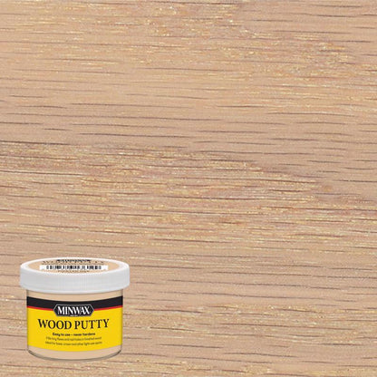 Emery Jensen wood putty dough in Pckled Oak, ready for filling and repairing wood surfaces with a natural wood tone.