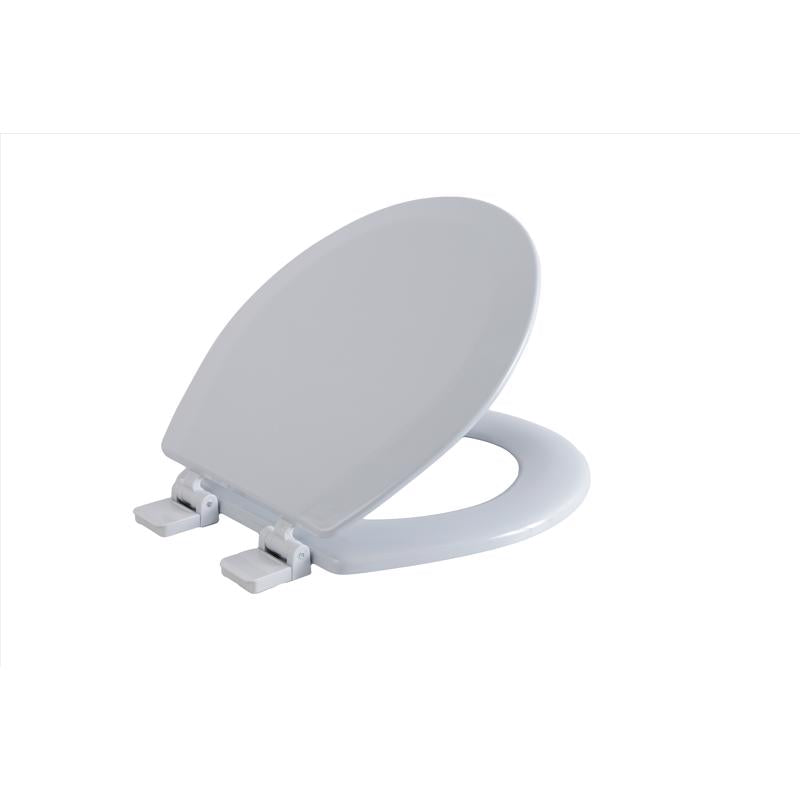TOILET SEAT RND WOOD SLV