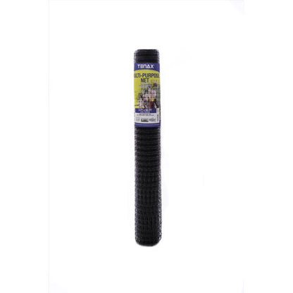 Emery Jensen multipurpose yard fence net, 3x50 feet, durable black mesh for garden, pet containment, or yard boundary use.