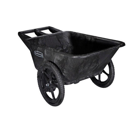 Emery Jensen Yard & Garden Cart with 8.7 cu ft poly tub, durable steel frame, and large wheels for easy yard work and gardening.