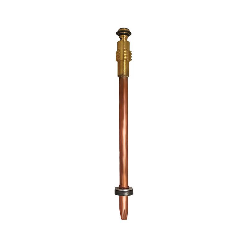 Emery Jensen REP HYDRNT STEM 500S10 yard hydrant with metal stem and control valve, installed outdoors in a yard setting.