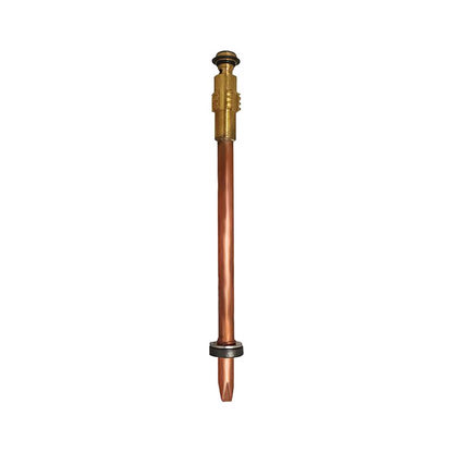 Emery Jensen REP HYDRNT STEM 500S10 yard hydrant with metal stem and control valve, installed outdoors in a yard setting.