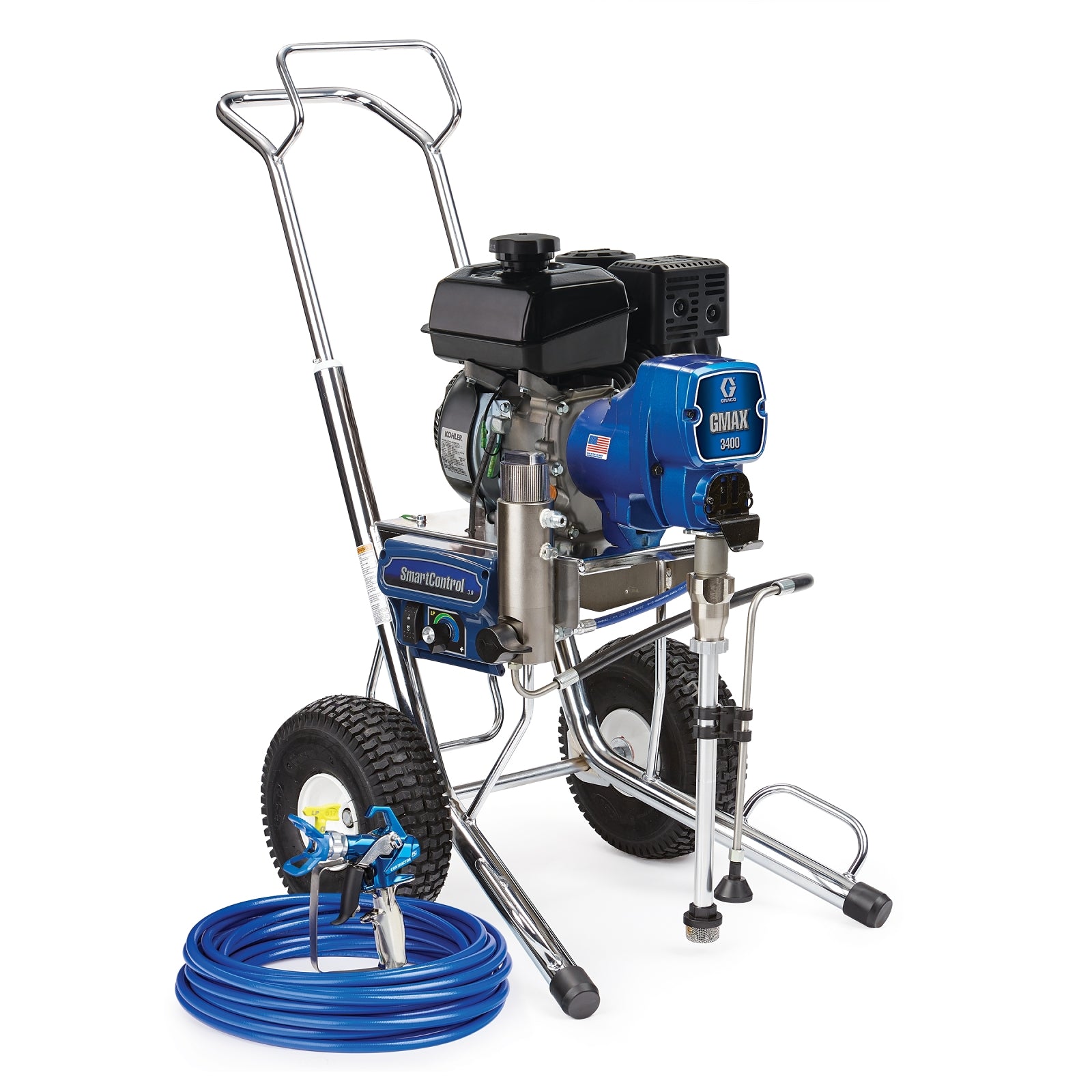 Graco GMAX 3400 airless sprayer with Kohler engine, standard model, used for professional painting and coating projects
