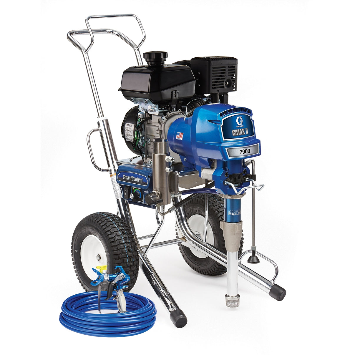 Graco GMAX 7900 airless sprayer with Kohler engine, standard model for professional painting and coating projects.