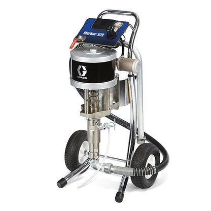 Graco Merkur System pump assembly for airless sprayers, model X72, with durable construction and precise spraying components.