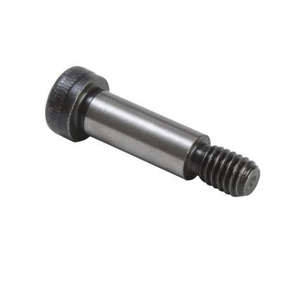 Graco bolt with 5/16-18 UNC shoulder thread, black metal fastener for industrial or construction use.