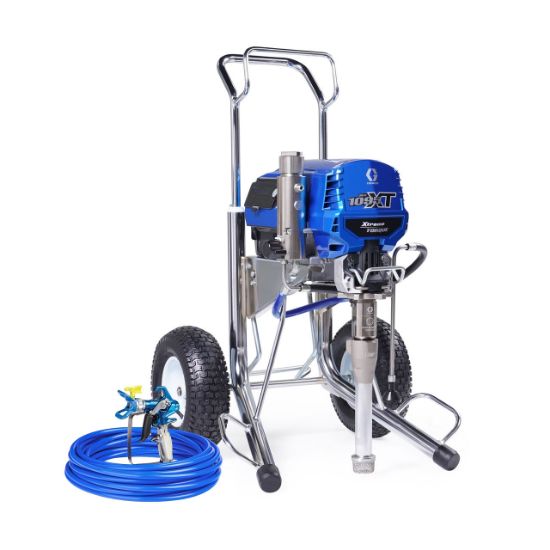 Graco Ultra 1095 XT Contractor Electric Airless Paint Sprayer with Hi-boy stand for professional painting projects