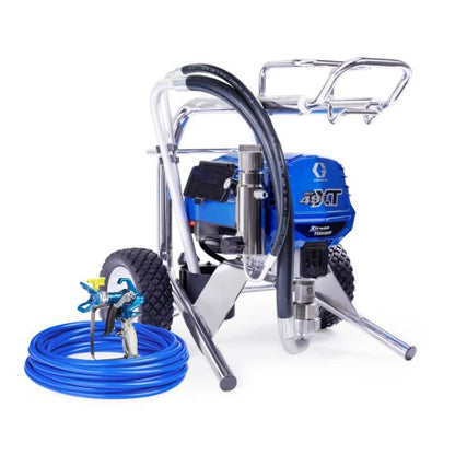 Graco Ultra 490 XT electric airless paint sprayer for contractors, featuring a lo-boy design and durable construction.